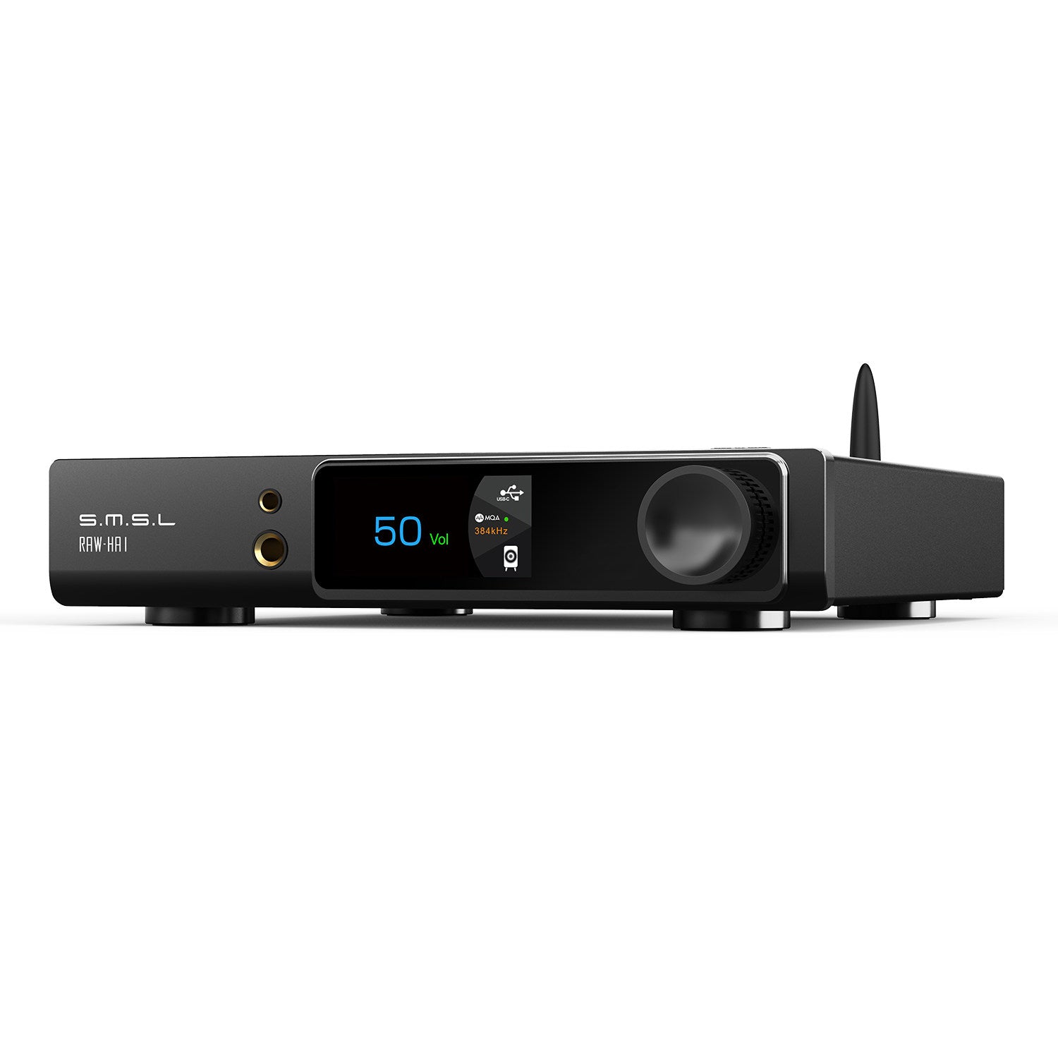 S.M.S.L RAW-HA1 desktop headphone amplifier used open-box reference product photo